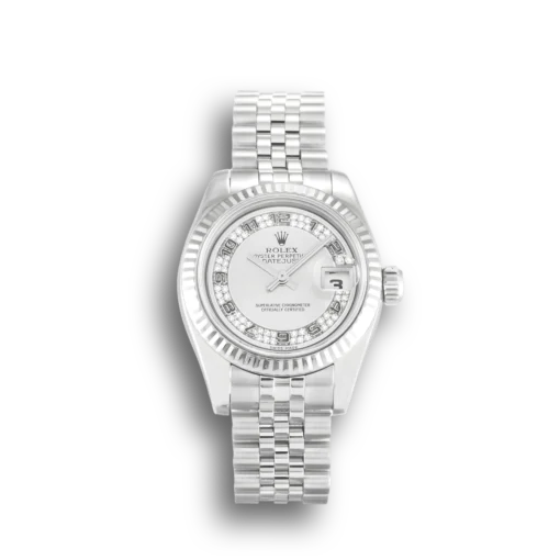 Replica Rolex Lady-Datejust 179174 26mm Silver Dial