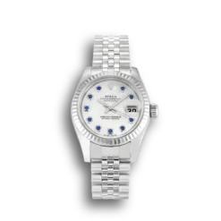 Replica Rolex Lady-Datejust 179174 26mm White Mother of Pearl Dial