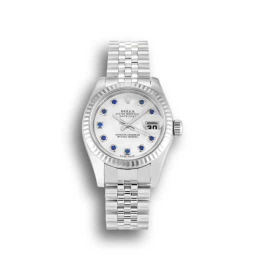 Replica Rolex Lady-Datejust 179174 26mm White Mother of Pearl Dial