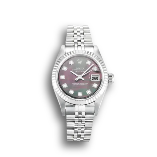 Replica Rolex Lady-Datejust 79174 26mm Black Mother of Pearl Dial