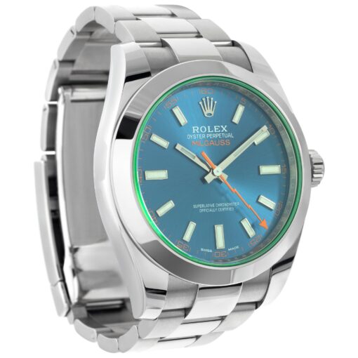 Fake Rolex Milgauss 40mm Blue Dial 116400GV