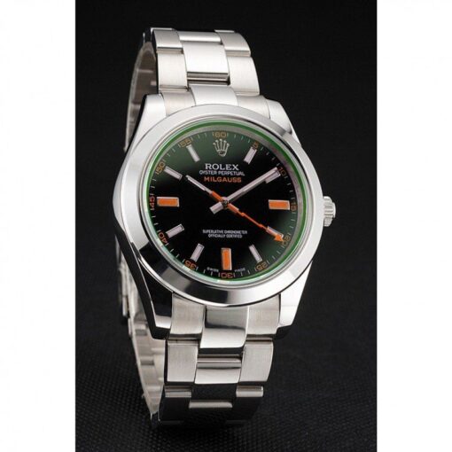 Fake Rolex Milgauss 41mm Black Dial REP016836