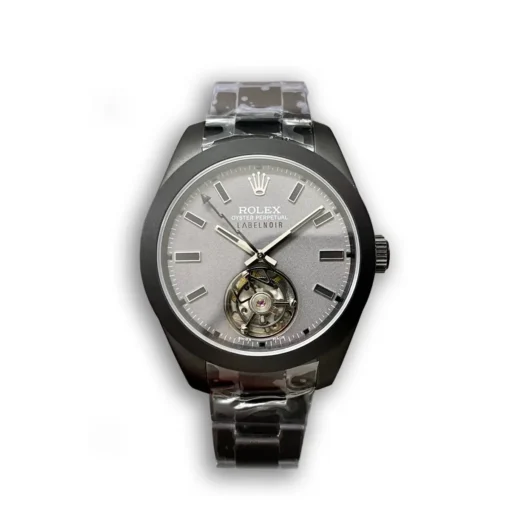 Replica Rolex Milgauss Label Noir Oyster Tourbillon 116400