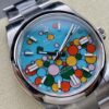 Rolex Super Clone Oyster Perpetual 41 mm Turquoise Dial 124300