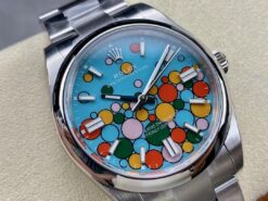 Rolex Super Clone Oyster Perpetual 41 mm Turquoise Dial 124300