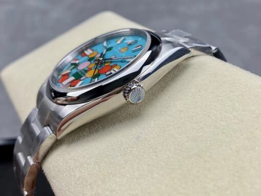 Best Replica Rolex Oyster Perpetual 41 mm Turquoise Dial 124300