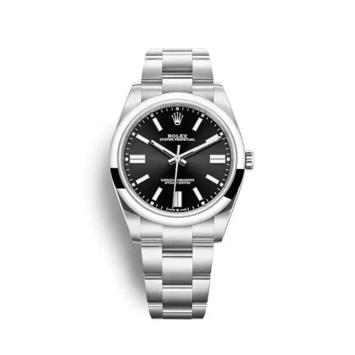 Replica Rolex Oyster Perpetual Lady 34mm Dial Black 124200