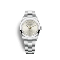 Replica Rolex Oyster Perpetual Lady 34mm Dial Silver 124200