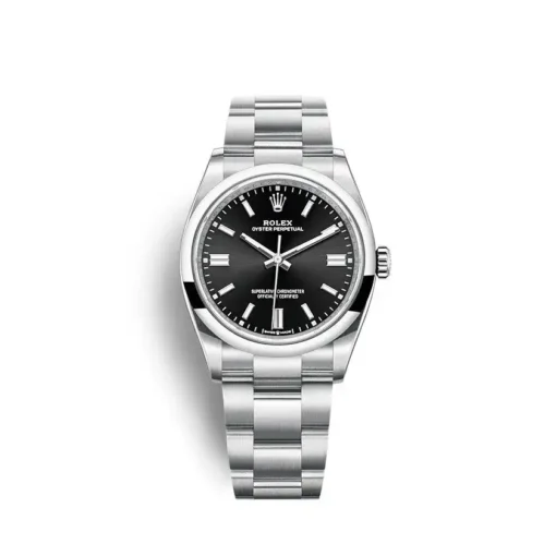 Replica Rolex Oyster Perpetual Lady 36mm Dial Black 126000