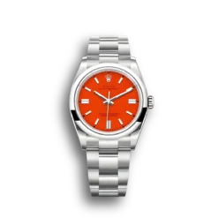 Replica Rolex Oyster Perpetual Lady 41mm Dial Coral Red 124300