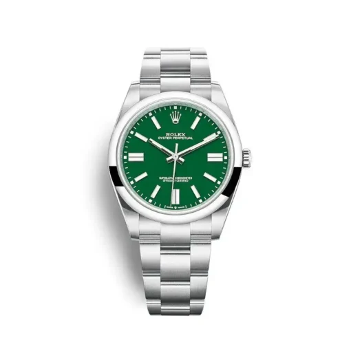 Replica Rolex Oyster Perpetual Lady 41mm Dial Green 124300