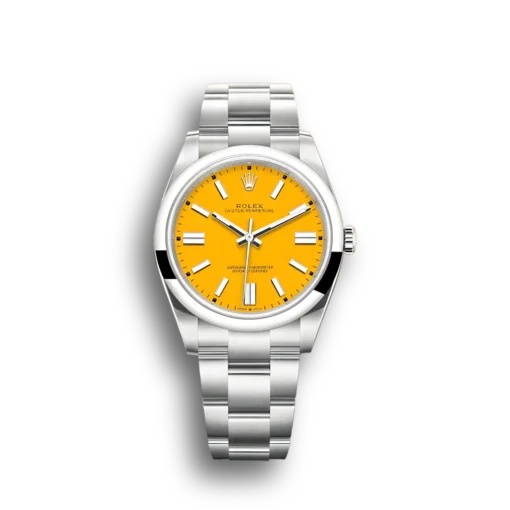 Replica Rolex Oyster Perpetual Lady 41mm Dial Yellow 124300
