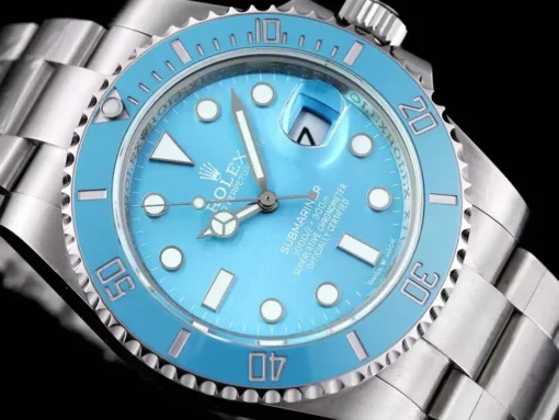Super Clone Rolex SUB Submariner 116619LB Tiffany Blue Dial