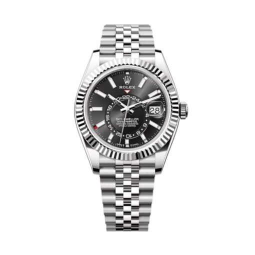 Replica Rolex Sky-Dweller 42 mm Bright black Dial 336934 Jubilee