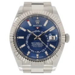 Replica Rolex Sky-Dweller 42 mm Bright blue Dial 336934 Oyster Close-Up Focus