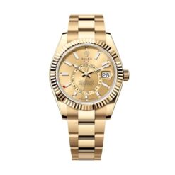 Replica Rolex Sky-Dweller 42 mm Champagne Dial 336938