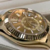Super Clone Rolex Sky-Dweller 42 mm Champagne Dial 336938