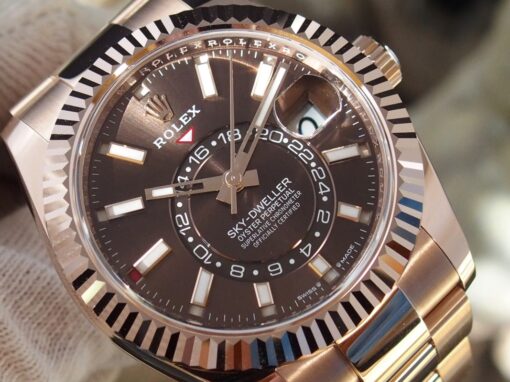 Fake Rolex Sky-Dweller 42 mm Chocolate Dial 336935