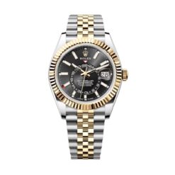 Replica Rolex Sky-Dweller 42 mm Bright black Dial 336933