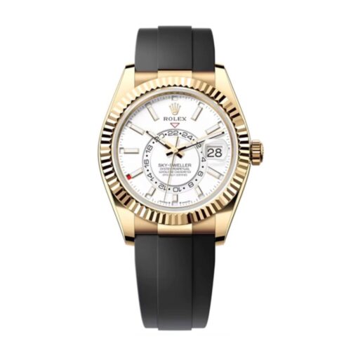 Replica Rolex Sky-Dweller 42 mm Intense white Dial 336238