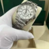 Rolex Super Clone Sky-Dweller 42 mm Intense white Dial 336934