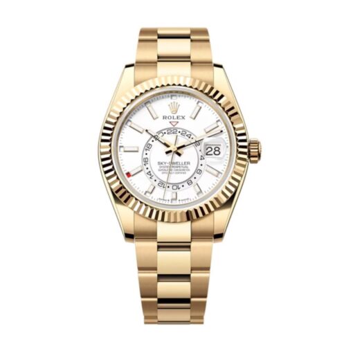 Replica Rolex Sky-Dweller 42 mm Intense white Dial 336938
