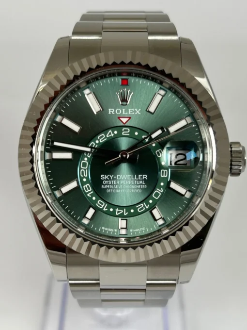 Rolex Super Clone Sky-Dweller 42 mm Mint green Dial 336934 Oyster