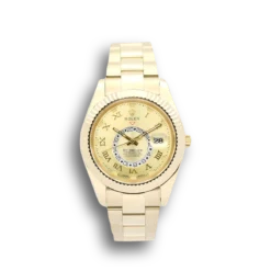 Replica Rolex Sky-Dweller 42mm Champagne Dial 326938