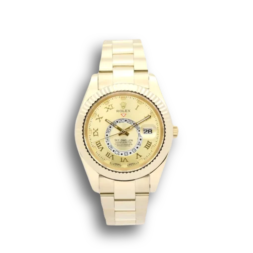 Replica Rolex Sky-Dweller 42mm Champagne Dial 326938