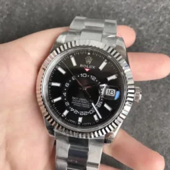 Rolex Super Clone Sky-Dweller m326934 42mm Bright Black Dial