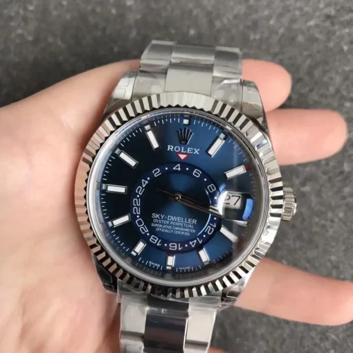 Rolex Super Clone Sky-Dweller m326934 42mm Bright Blue Dial