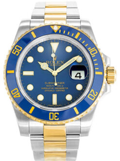 Replica Rolex Submariner 40mm Blue Dial 116613LB “Bluesy”