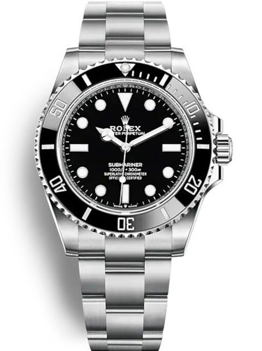 Replica Rolex Submariner 41mm Black Dial 124060 No-Date