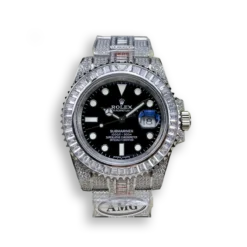 Replica Rolex Submariner Iced Out 116610LN-1 41mm Black Dial