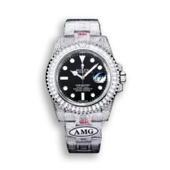 Replica Rolex Submariner Iced Out 116610LN-2 41mm Black Dial