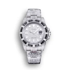 Replica Rolex Submariner Iced Out 116610LN 40mm Black Bezel
