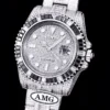 Rolex Replica Submariner Iced Out 116610LN 40mm Black Bezel