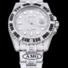 Super Clone Rolex Submariner Iced Out 116610LN 40mm Black Bezel