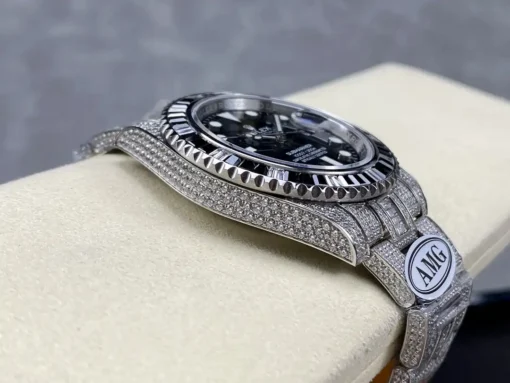 Best Replica Rolex Submariner Iced Out 116610LN 40mm Black Diamond Bezel