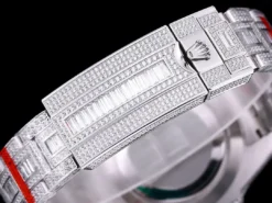 Rolex Clone Submariner Iced Out 116610LN 40mm Blue Bezel