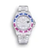 Replica Rolex Submariner Iced Out 116610LN 40mm Blue-Pink Bezel