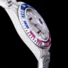 Best Rolex Replica Submariner Iced Out 116610LN 40mm Blue-Pink Bezel