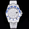 Rolex Super Clone Submariner Iced Out 116610LN 40mm Blue-White Bezel