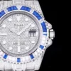 Rolex Replica Submariner Iced Out 116610LN 40mm Blue-White Bezel
