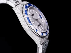 Best Rolex Replica Submariner Iced Out 116610LN 40mm Blue-White Bezel