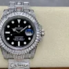 Rolex Super Clone Submariner Iced Out 116610LN 40mm Clear Diamond Bezel