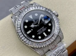 Fake Rolex Submariner Iced Out 116610LN 40mm Clear Diamond Bezel