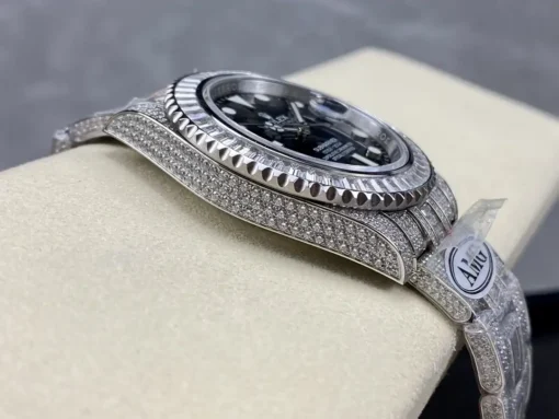 Best Replica Rolex Submariner Iced Out 116610LN 40mm Clear Diamond Bezel