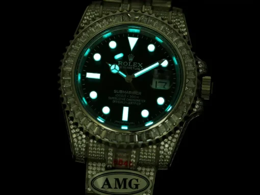 Best Fake Rolex Submariner Iced Out 116610LN 40mm Diamond Bezel