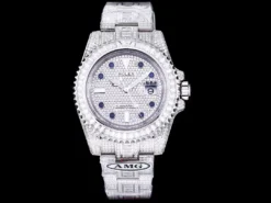 Rolex Super Clone Submariner Iced Out 116610LN 40mm Diamond Blue Markers